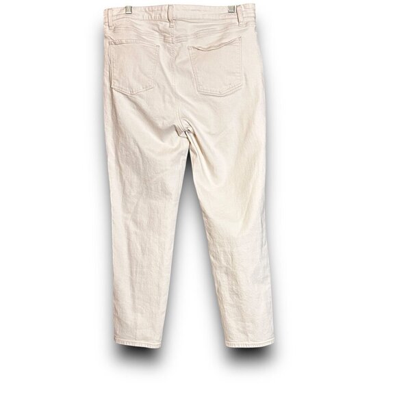 Talbots Slim Ankle Jeans Womens Size 14 Beige Cotton/Spandex EUC Classic - Picture 2 of 11